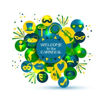 Carnival vector illustration. Stock Illustration