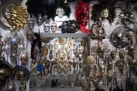 Carnival of Venice, Italy - 22 Feb 2020 Stock Photos
