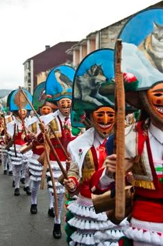 Carnival in Verin Spain Stock Photos