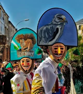 Carnival in Verin Spain Foto stock