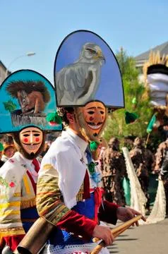 Carnival in Verin Spain Stock Photos