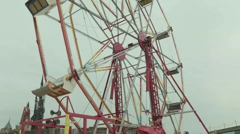 Carnival wheel Vídeo Stock 58104128