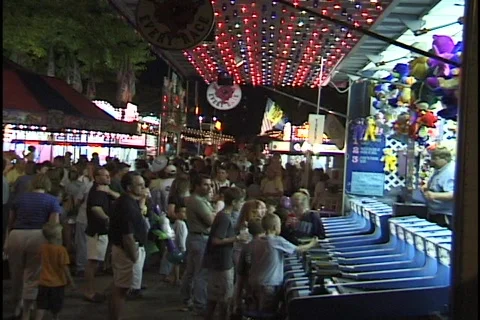 Carnival Wide Shot Stock Footage 296979