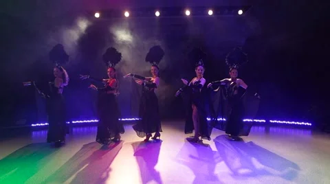 Carnival women dancing Stock Footage 66384292