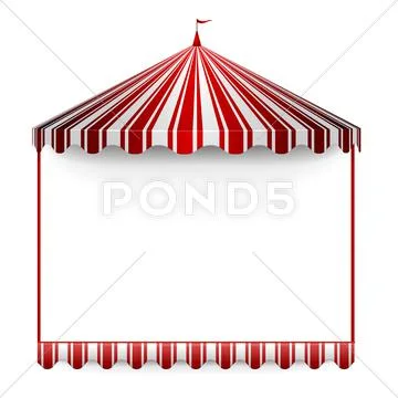 Carnivals tent frame Stock Illustration