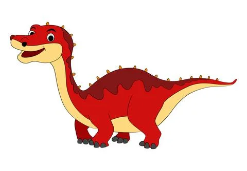 Carnotaurus isolated on a white background Stock Illustration