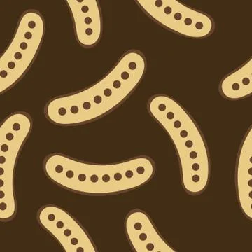 Carob seamless pattern, vector illustration イラスト素材