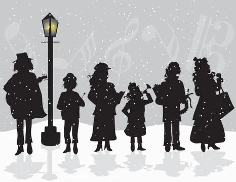 Carolers Stock Illustration