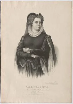 Carolina Civili; First dramatic actress at the Armonia Theater in Trieste,... Stock Photos