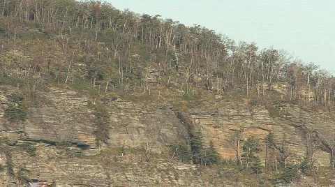 Carolina Cliffface Stock Footage