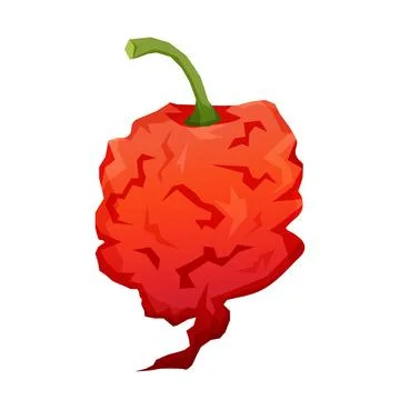 Carolina reaper vector art Stock Illustration