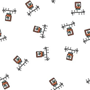 Carotene carrot vector seamless pattern Stock Illustration