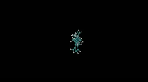 Carotene molecule with alpha channel Vidéo 13530296