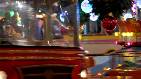 Carousel in amusementpark. Stock Footage 165480089