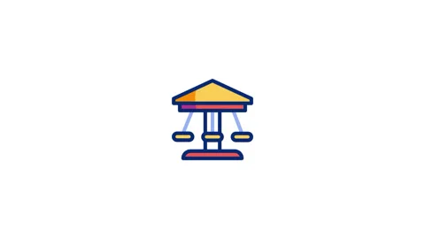 Carousel Animated Icon Stock Footage 320201076