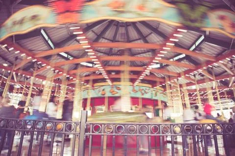 Carousel blur Stock Photos