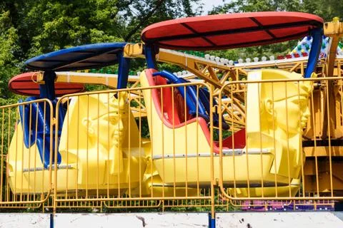 Carousel booths for fun Stock Photos