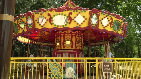 A carousel at the central florida zoo. Stock Footage 157292491