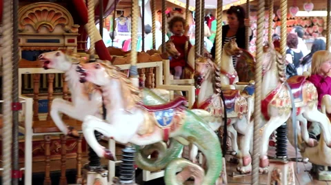 CAROUSEL CHILDREN Stock Footage 44807660