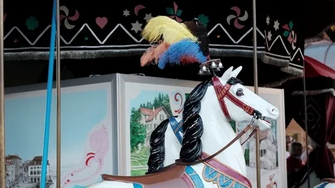 Carousel in the city of Zurich Stock Footage 85060648