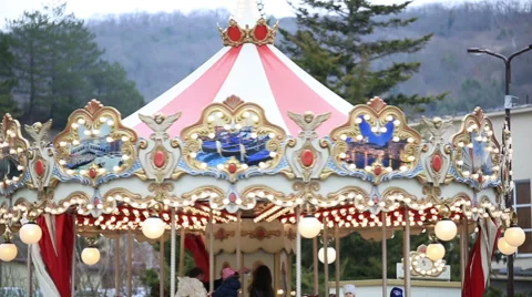 Carousel, close up Stock Footage 67363146