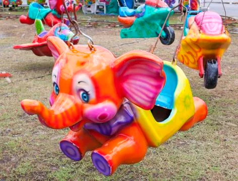 Carousel elephant Stock Photos