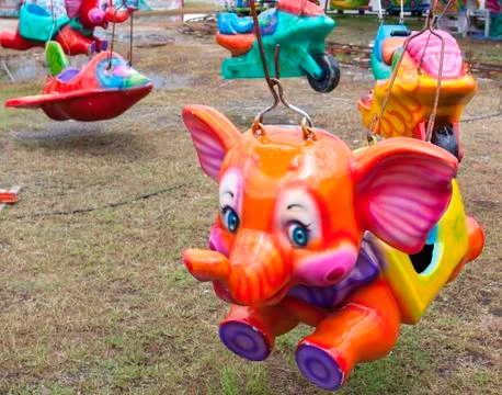 Carousel elephant Stock Photos