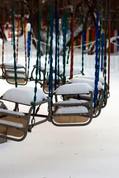 Carousel empty seats Stock Photos