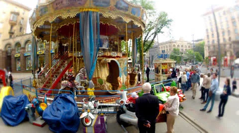 Carousel Stock Footage 23178943