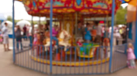 Carousel Stock Footage 24754737