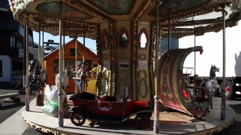 Carousel Stock Footage 25892831