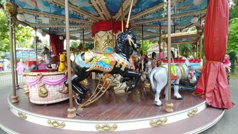 Carousel Stock Footage 136030577