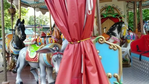 Carousel Stock Footage 136030589