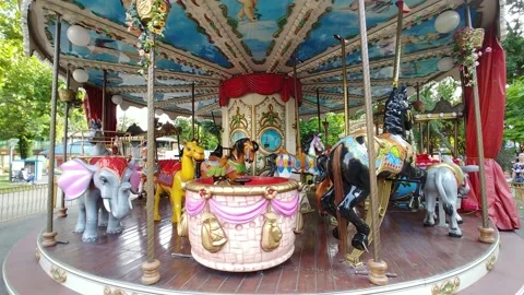 Carousel Stock Footage 136030638