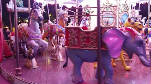 Carousel Stock Footage 136117183