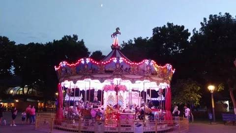 Carousel Stock Footage 136117215