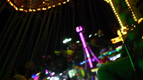 On a carousel Stock Footage 169661690