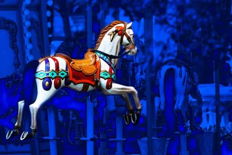 Carousel horse Stock Photos
