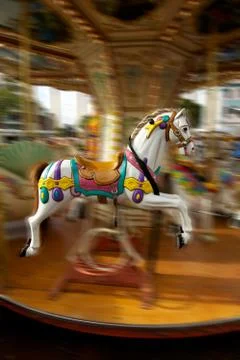 Carousel horse 스톡 사진