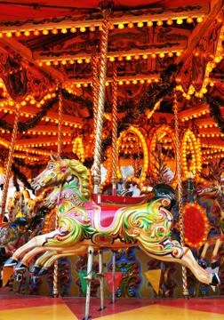 Carousel horse Stock Photos
