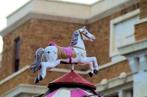 Carousel horse 스톡 사진