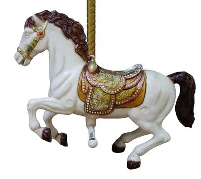 A carousel horse  Stock Photos