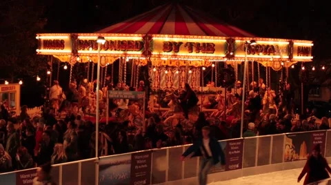 Carousel horses Stock Footage 45839703