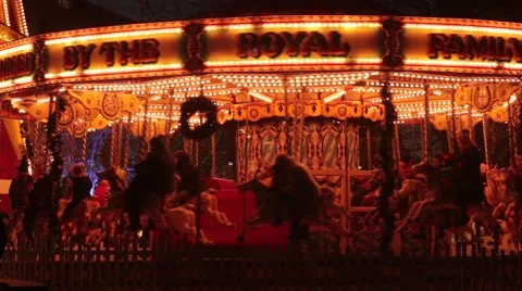Carousel horses Stock Footage 45840669