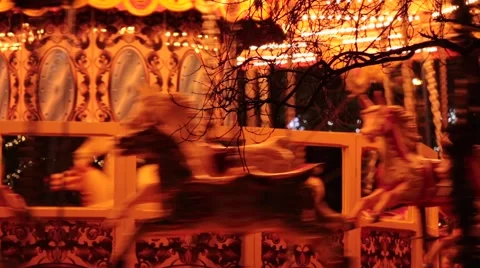 Carousel horses Stock Footage 45841200