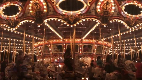 Carousel horses Video stock 106813765