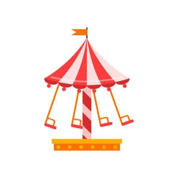Carousel icon. Flat illustration carousel vector icon isolated on white backg Stock Illustration