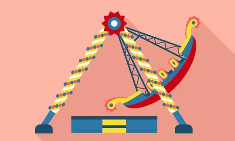 Carousel icon, flat style Stock Illustration