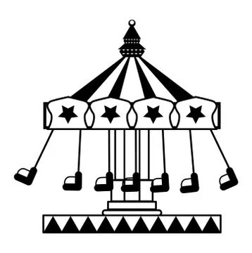 Carousel icon with SEAT adorned Stock Illustration