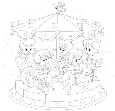 Carousel Illustrazione stock